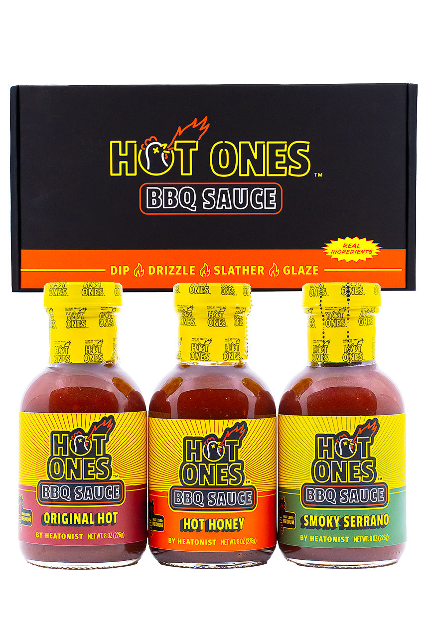 Hot Ones BBQ Trio Pack (Original / Hot Honey / Smoked Serrano) E3