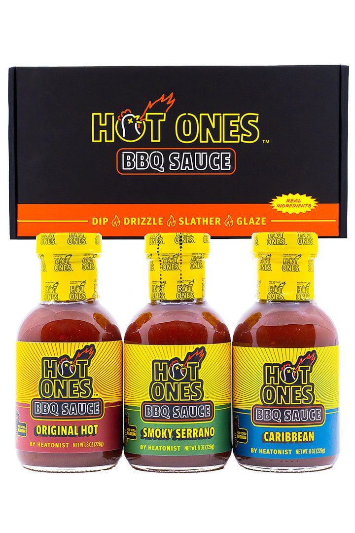 Hot Ones BBQ Trio Pack (Original / Smoked Serrano / Caribbean) H4