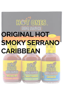 Hot Ones BBQ Trio Pack (Original / Smoked Serrano / Caribbean) H4